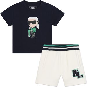 KARL LAGERFELD KIDS Ensemble short et T-shirt GARCON 12M Bleu - Publicité