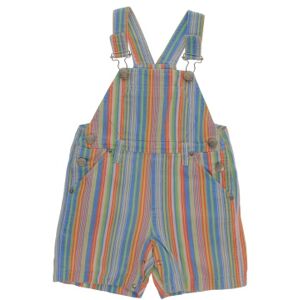 Salopette mixte pour enfant avec rayures multicolores - Cadet Rousselle - 2 ans Multicolore - Publicité