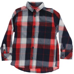 Chemise garçon à carreaux bleu blanc rouge - Kiabi - 4 ans Bleu - Publicité