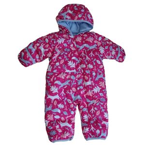 Combinaison manteau rose en polaire et plumes - Columbia Sportswear - Age 3/6 mois Rose - Publicité