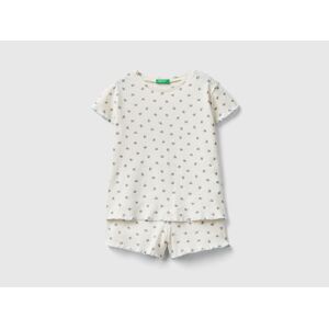 United Colors of Benetton Benetton, Pyjama 100 % Coton À Motif, taille M, Crème, Enfants - Publicité