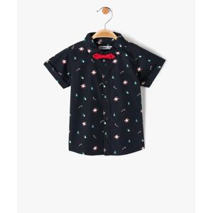Chemise à manches courtes spécial Noël bébé garçon - 6M - noir - GEMO noir - Publicité