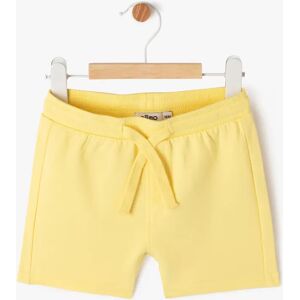 Short en maille avec ceinture bord-côte bébé garçon - 9M - jaune - GEMO jaune - Publicité