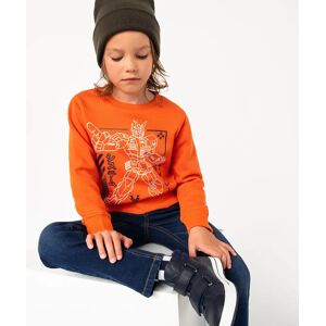 Sweat molletonné avec motif XL garçon - 6 - orange - GEMO orange - Publicité