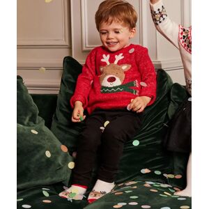 Pull de Noël en maille douillette bébé garçon - GEMO rouge - Publicité