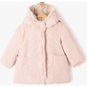 Blouson à capuche doublure fourrure imitation bébé fille - 12M - rose - GEMO rose - Publicité