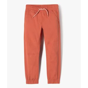 Pantalon garçon en toile avec taille et chevilles élastiquées - 9 - rouge - GEMO rouge - Publicité
