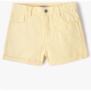 GEMO Short en denim taille haute fille - 9 - jaune - GEMO jaune