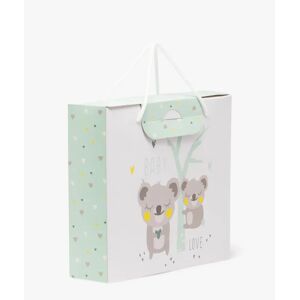 Boite cadeau bébé avec motifs koalas en papier carton recyclé - TU - blanc standard - GEMO blanc standard - Publicité