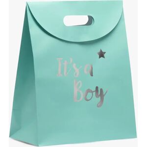 Sac cadeau bébé garçon avec inscription scintillante - TU - bleu standard - GEMO bleu standard - Publicité