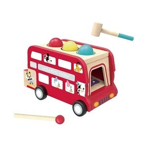 Disney figurine et xylophone Bus à impériale 30 cm bois rouge - Publicité