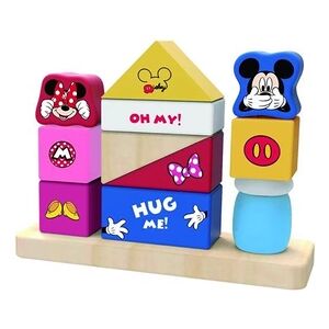 Disney jeu de blocs Mickey Mouse junior 18,5 x 14 cm bois 13 pièces - Publicité