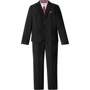 bonprix Costume garçon + chemise + cravate (Ens. 4 pces.) noir 128/134/140/146/152/158/164/170/176 - Publicité