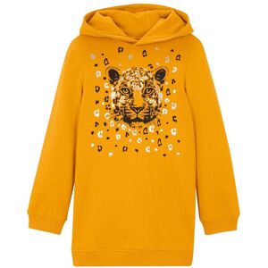 bonprix Sweat-shirt à capuche fille en coton orange 116/122/128/134/140/146/152/158/164/170/176/182 - Publicité