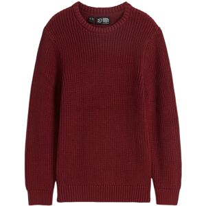 bonprix Pull en maille coton enfant rouge 116/122/128/134/140/146/176/182/104/110/152/158/164/170 - Publicité