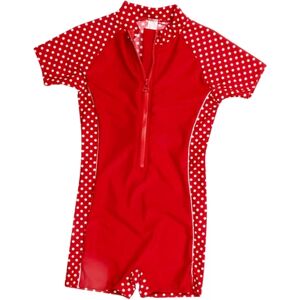 PLAYSHOES Tenue de bain fille 1 piece Protection UV rouge a pois