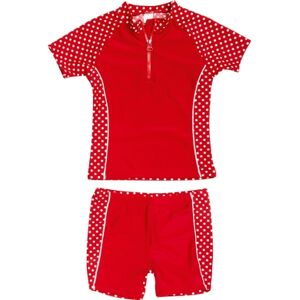 PLAYSHOES Tenue de bain fille 2 pieces Protection UV rouge a pois