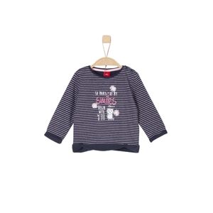 s.Oliver Girl s Sweatshirt a rayures bleu fonce