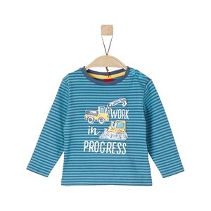 s.Oliver Boys Chemise manches longues rayures turquoises