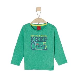 s.Oliver Boys Chemise manches longues vert melange