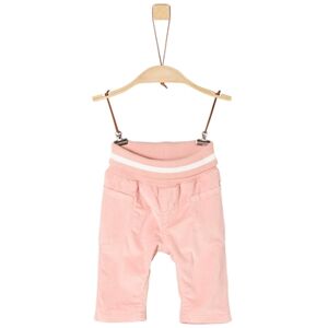 s.Oliver Girl s Pantalon en velours côtele rose avec ceinture blanche