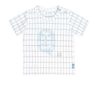 Feetje T-Shirt Happy Camper blanc a carreaux