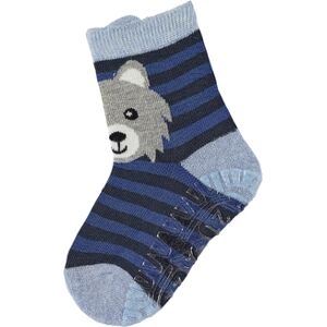 Sterntaler Chaussettes antiderapantes enfant Air loup bleu clair