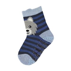 Sterntaler Chaussettes antiderapantes enfant Air loup bleu clair