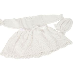 HOBEA Robe de bapteme enfant Joahanna bonnet blanc