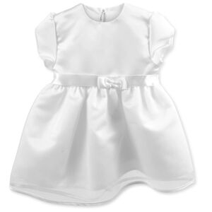HOBEA Robe de cérémonie enfant Jana noeud satin blanc 74 (9 mois)
