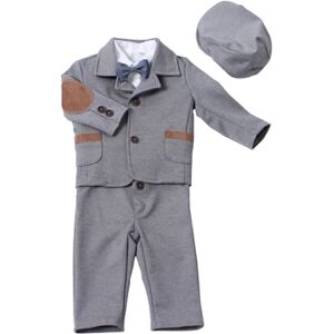 HOBEA Costume de fete enfant Paul 5 pieces gris