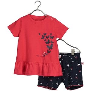 BLUE SEVEN Ensemble tunique bebe 2 pieces + Shorts rouge vif