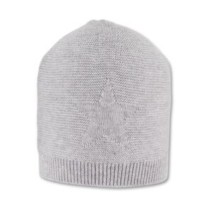 Sterntaler Chapeau tricote gris clair melange