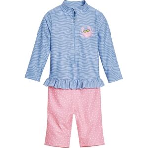 Playshoes Maillot de bain enfant 1 piece anti-UV crabe bleu rose