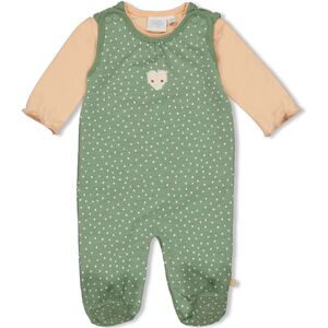 Feetje Ensemble grenouillere et body enfant manches longues Hearts vert 2 pieces