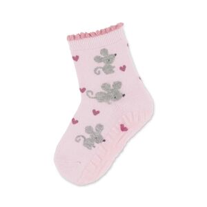 Sterntaler Chaussettes antiderapantes enfant Air souris rose