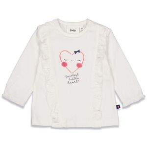 Feetje Chemise a manches longues Sweetest Sweet heart Off white