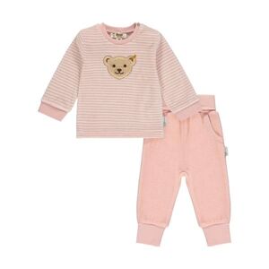 Steiff Sweat et pantalon enfant silver pink 2 pieces