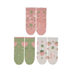 Sterntaler Lot de 3 chaussettes pour bebe fleurs rose pale