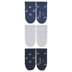 Sterntaler Chaussettes de baskets bebe football bleu lot de 3