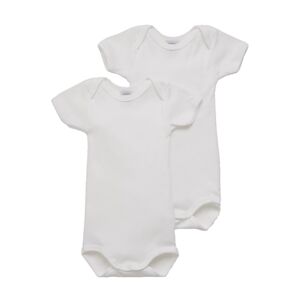 Petit Bateau Body bebe manches courtes coton blanc lot de 2