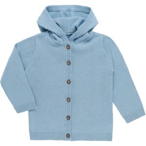 kindsgard Gilet enfant a capuche mailles strikka bleu