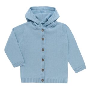 kindsgard Gilet enfant a capuche mailles strikka bleu