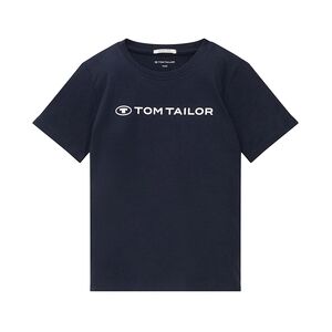 TOM TAILOR T-Shirt Logo Print Sky Capitaine Blue