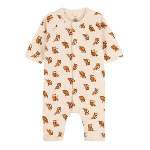 Petit Bateau Combinaison pyjama bebe longue imprimee hiboux coton blanc...