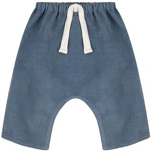 Petit Bateau Pantalon bebe velours côtele bleu rover