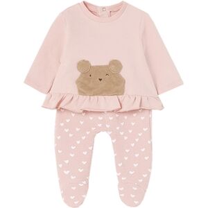 Mayoral Ensemble bebe pull et pantalon rose/blanc