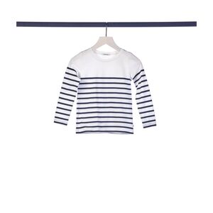 TOM TAILOR T-shirt a manches longues off white /dark blue stripe