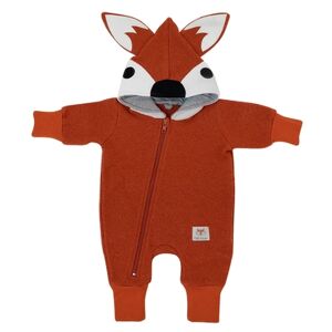 Räuber&Komplizen; Combinaison de marche bébé renard laine orange/gris