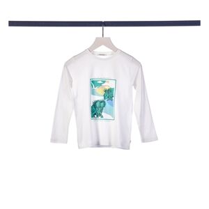 TOM TAILOR T-shirt a manches longues Whisper White